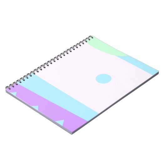 Abstrakte Landschaft mit Blauem Mond - Notizblock (Linke Seite)