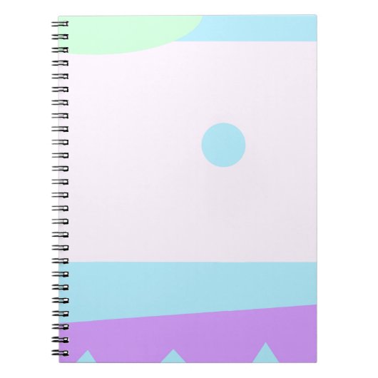 Abstrakte Landschaft mit Blauem Mond - Notizblock (Vorderseite)