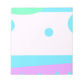 Abstrakte Landschaft mit blauen Monden - Notepad Notizblock (Vorderseite)