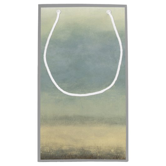 Abstrakte Landschaft mit überwältigender Himmel Kleine Geschenktüte (Rückseite)