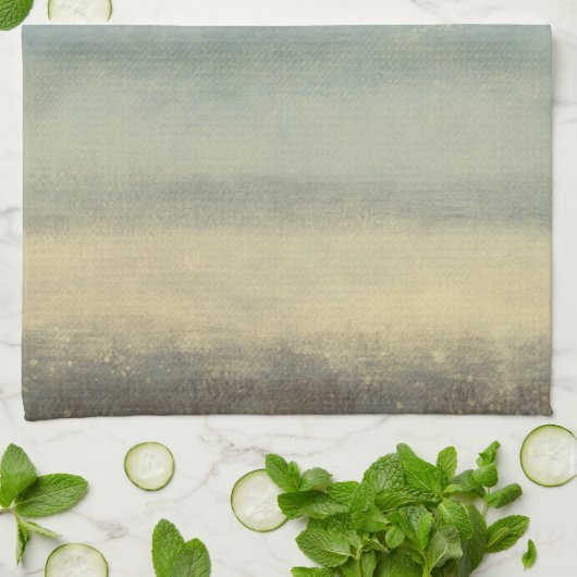 Abstrakte Landschaft mit überwältigender Himmel Küchentuch (Gefaltet)