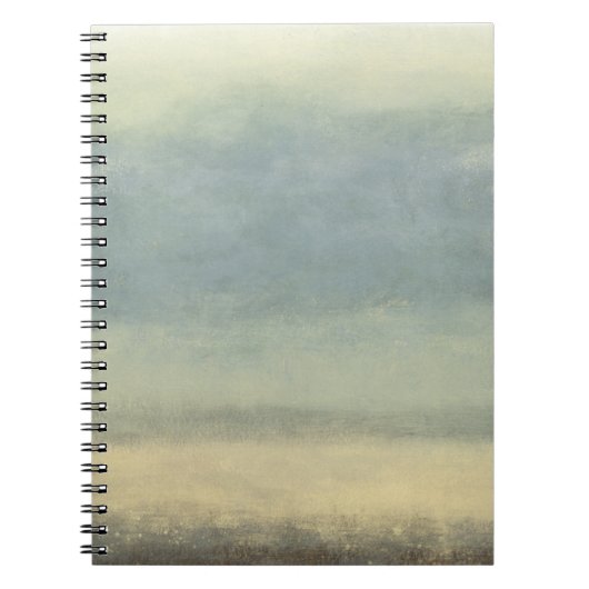 Abstrakte Landschaft mit überwältigender Himmel Notizblock (Vorderseite)
