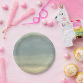 Abstrakte Landschaft mit überwältigender Himmel Pappteller (Party)