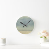 Abstrakte Landschaft mit überwältigender Himmel Runde Wanduhr (Zuhause)
