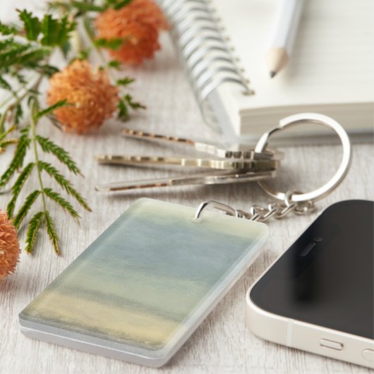 Abstrakte Landschaft mit überwältigender Himmel Schlüsselanhänger (Vorderseite rechts)
