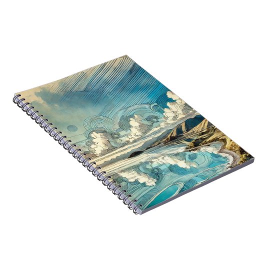 Abstrakte Landschaft | Notebook-Journal Notizblock (Rechte Seite)