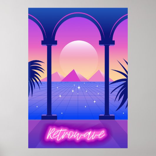 Abstrakte Landschaft Poster (Vorne)