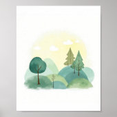 Abstrakte Landschaft Poster (Vorne)