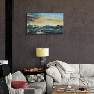 Abstrakte Landschaft Poster