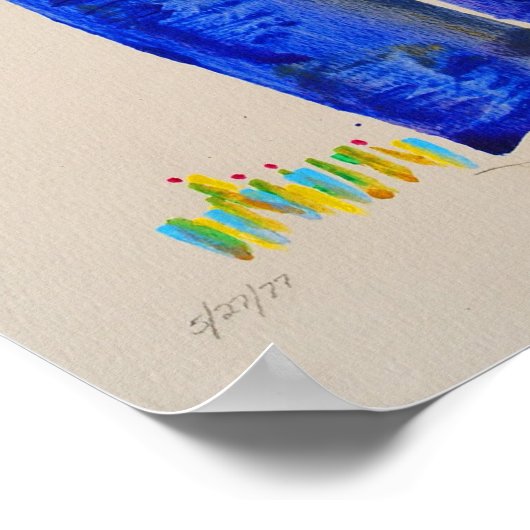 Abstrakte Landschaft Poster (Ecke)