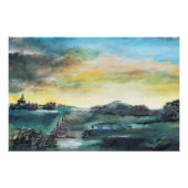 Abstrakte Landschaft Poster (Vorderseite)