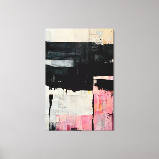 Abstrakte Landschaft "Quiet World". Canvas Print Leinwanddruck (Vorderseite)