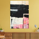 Abstrakte Landschaft "Quiet World". Canvas Print Leinwanddruck (Insitu (Wohnzimmer))