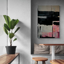 Abstrakte Landschaft "Quiet World". Canvas Print