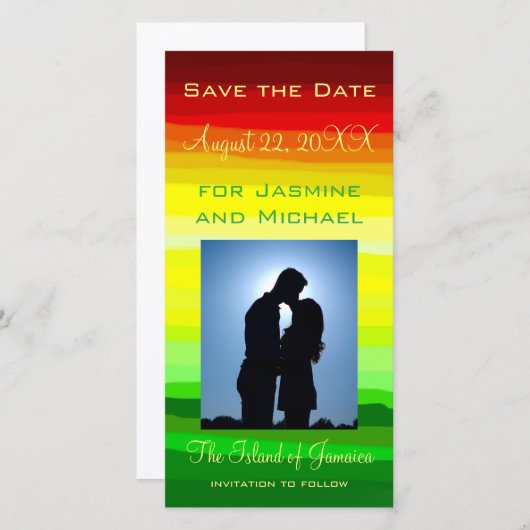 Abstrakte Landschaft - Save the Date (Vorne/Hinten)