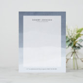 Abstrakte Landschaft Soft Ruhe Grau Tone Briefbogen (Stehend Vorderseite)