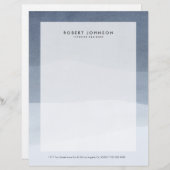 Abstrakte Landschaft Soft Ruhe Grau Tone Briefbogen (Vorne/Hinten)