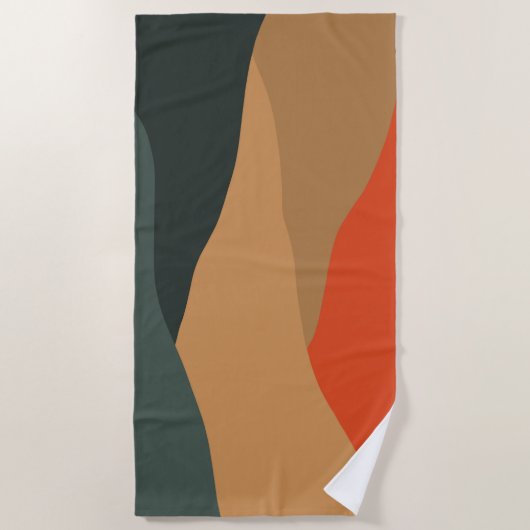 Abstrakte Landschaft Strandtuch (Vorderseite)