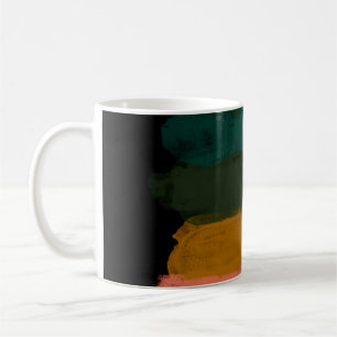 Abstrakte Landschaft. Vielseitiger künstlerischer Kaffeetasse