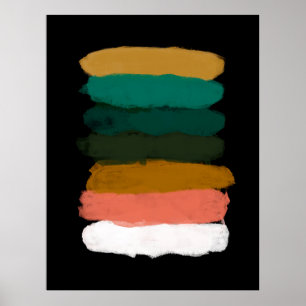 Abstrakte Landschaft. Vielseitiger künstlerischer  Poster