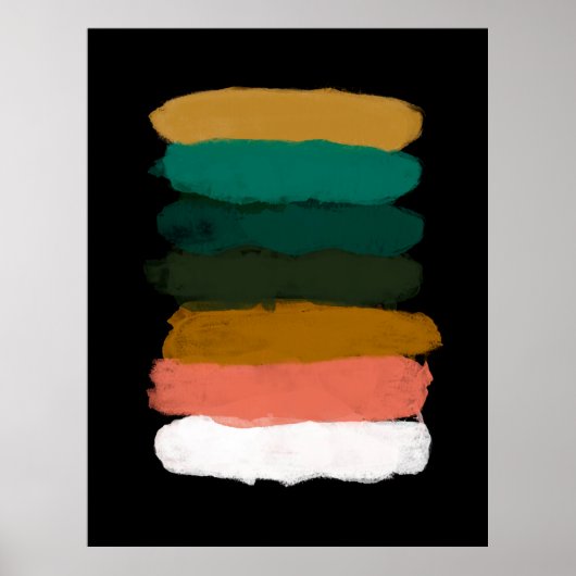 Abstrakte Landschaft. Vielseitiger künstlerischer Poster (Vorne)
