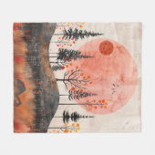 Abstrakte Landschaft von Boho (13) Fleecedecke (Vorderseite (Horizontal))