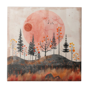 Abstrakte Landschaft von Boho (13) Fliese