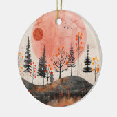 Abstrakte Landschaft von Boho (13) Keramik Ornament (Links)
