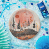 Abstrakte Landschaft von Boho (13) Pappteller (Party)