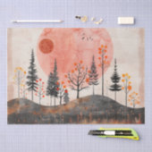 Abstrakte Landschaft von Boho (13) Seidenpapier (Handwerk)