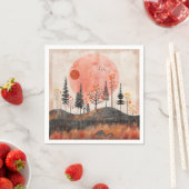 Abstrakte Landschaft von Boho (13) Serviette (Beispiel)