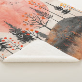 Abstrakte Landschaft von Boho (13) Sherpadecke (3/4)