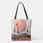 Abstrakte Landschaft von Boho (13) Tasche (Rückseite)