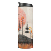 Abstrakte Landschaft von Boho (13) Thermosbecher (Nach rechts gedreht)