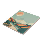 Abstrakte Landschaft von Boho (14) Fliese (Seite)
