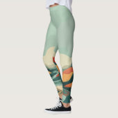 Abstrakte Landschaft von Boho (14) Leggings (Links)
