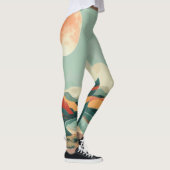 Abstrakte Landschaft von Boho (14) Leggings (Rechts)