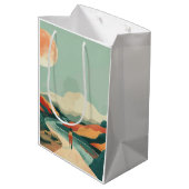 Abstrakte Landschaft von Boho (14) Mittlere Geschenktüte (Rückseite Schrägansicht)