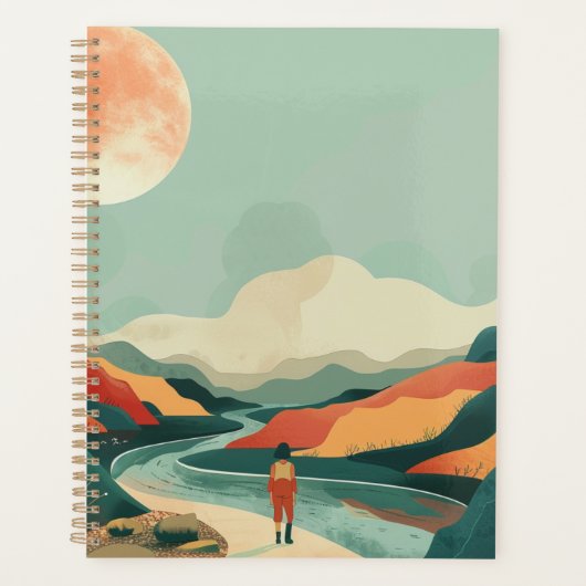 Abstrakte Landschaft von Boho (14) Planer (Vorderseite)