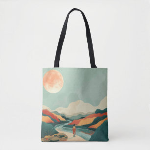 Abstrakte Landschaft von Boho (14) Tasche