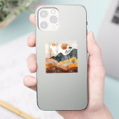 Abstrakte Landschaft von Boho (15) Aufkleber (Telefon)