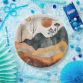 Abstrakte Landschaft von Boho (15) Pappteller (Party)