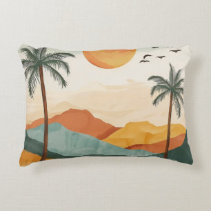 Abstrakte Landschaft von Boho (16) Dekokissen