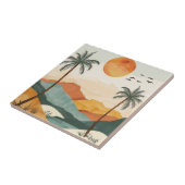 Abstrakte Landschaft von Boho (16) Fliese (Seite)