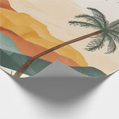 Abstrakte Landschaft von Boho (16) Geschenkpapier (Ecke)
