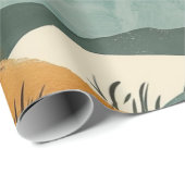 Abstrakte Landschaft von Boho (16) Geschenkpapier (Rolleneckpunkt)