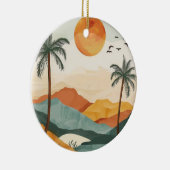 Abstrakte Landschaft von Boho (16) Keramik Ornament (Rechts)