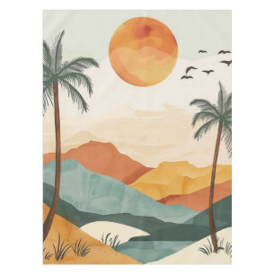 Abstrakte Landschaft von Boho (16) Tischdecke
