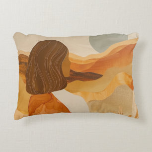 Abstrakte Landschaft von Boho (17) Dekokissen