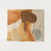 Abstrakte Landschaft von Boho (17) Wandteppich (Vorderseite (Horizontal))